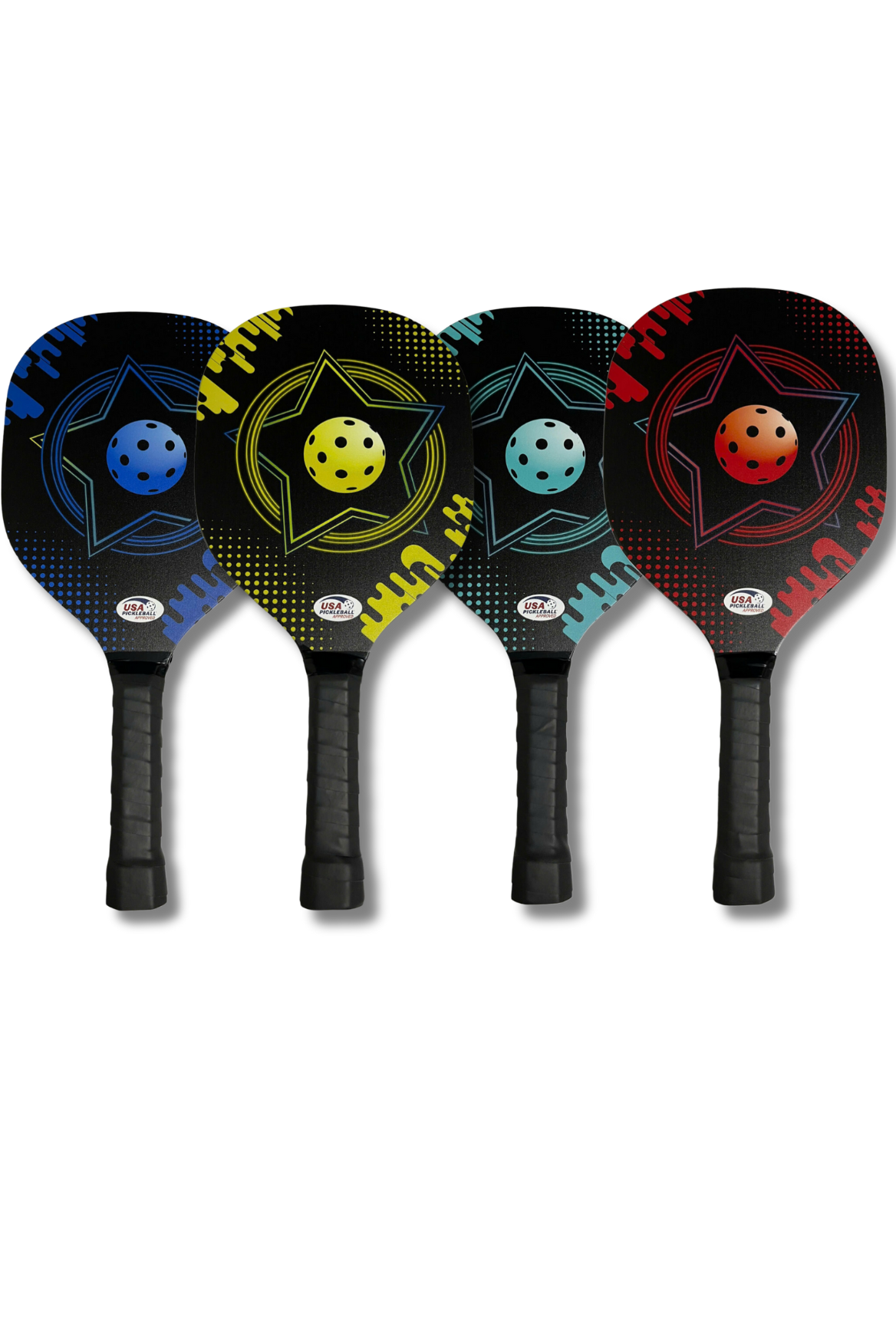 Bộ Vợt Pickleball Paddles mã 211 gồm 4 vợt 4 bóng và 4 túi